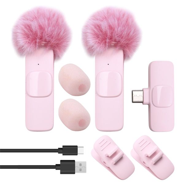 New Wireless Lavalier Microphone Portable Audio Video Recording Mini Microp