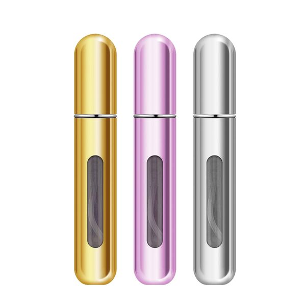 3Piece Shiny 8ml Refillable Mini Fragrance Spray Bottles