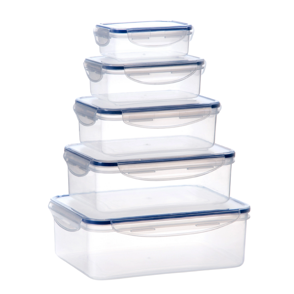 Milex 5-Piece Rectangular Container Set