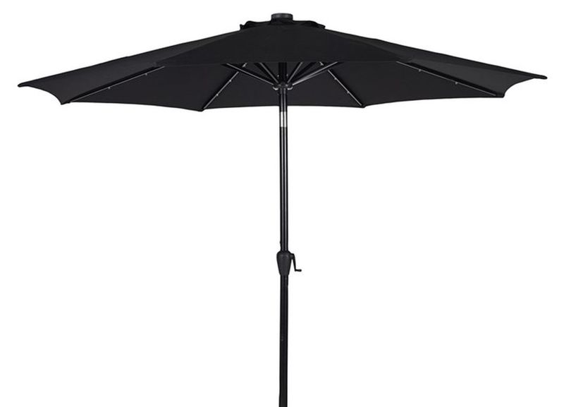 Outfit Umbrella W/Crank W/Solar/Led W/Tilt 3m