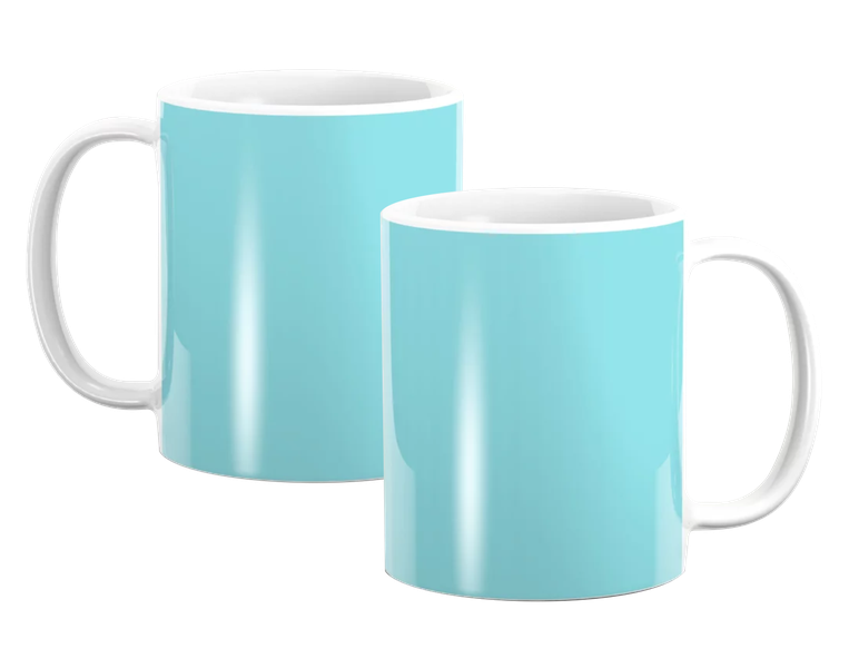 PepperSt Mug Set | Simply Solid Colour - Bright Aquamarine
