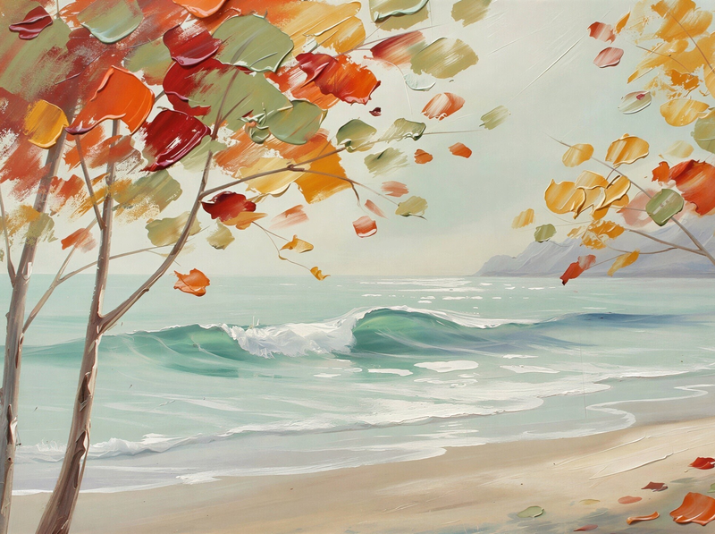Modern Canvas Wall Art Home Decor - Autumn Pastel