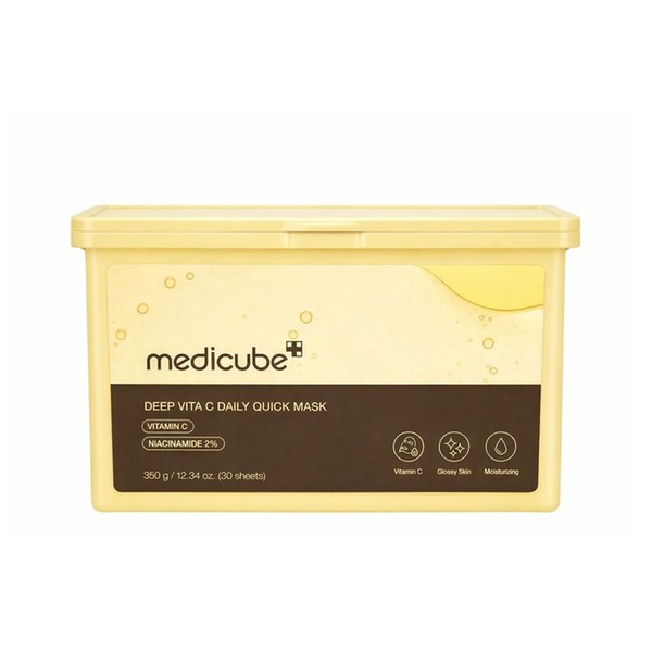 Medicube Deep Vita C Daily Quick Sheet Mask for Daily Glow &amp; Hydration