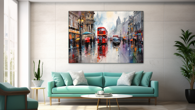 Canvas Wall Art - London Rainly Day - JT0009