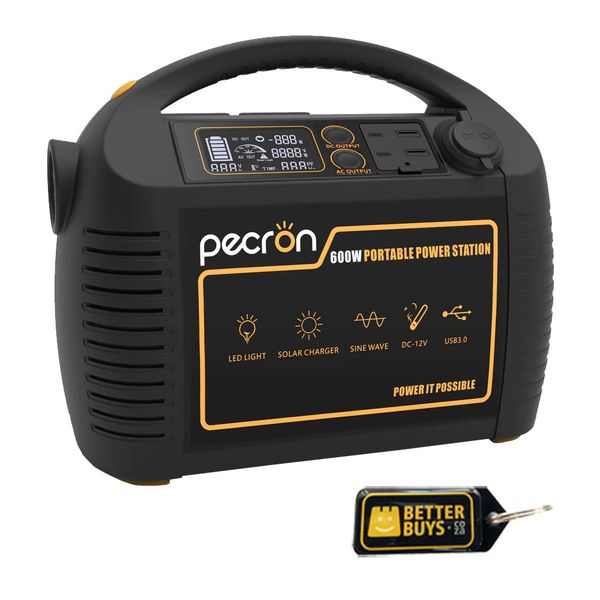 Pecron P600 Portable 600w Power Supply Station &amp; Gel Key Holder