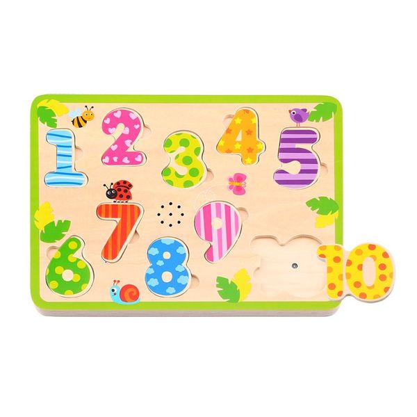 Tooky Toy - Wooden NumbersSound Puzzle