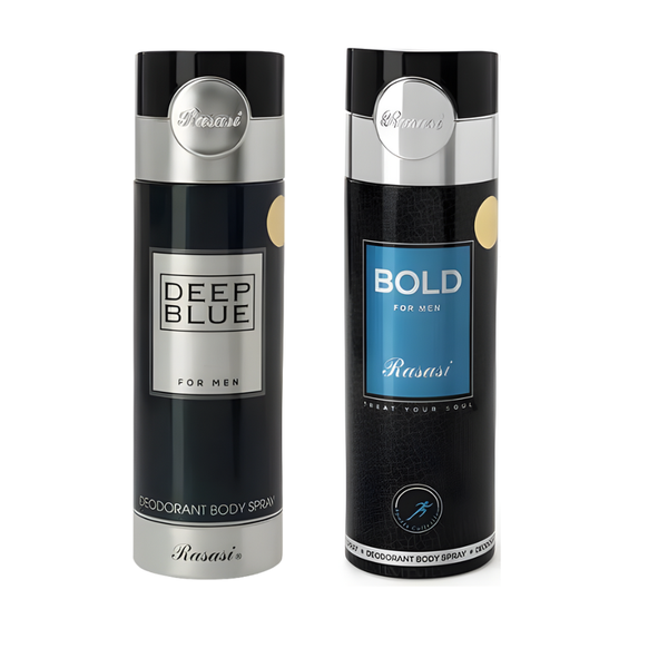 Rasasi - DEO DEEP BLUE &amp; SPORTS BOLD 200ml Bundle - For Him
