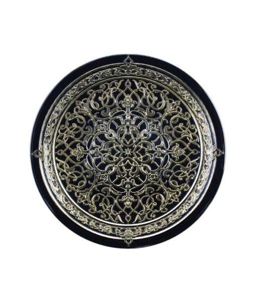 Irena Plate Instanbul 35cm Antracy &amp; Gold