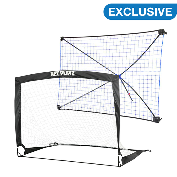 Net Playz Soccer Training Set - Soccer Goal and Rebounder