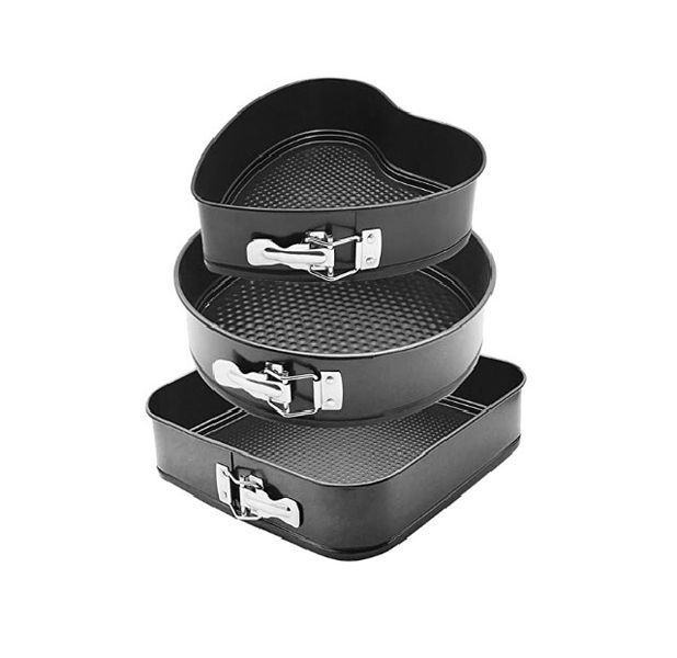 Carbon steel Bread/Cake Moulds - 3 Piece