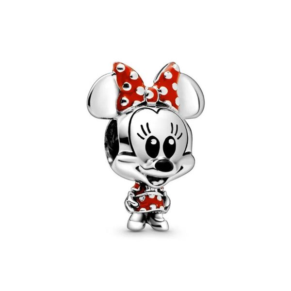 925 Sterling Silver Cute Minnie Bracelet Charm / Pendant