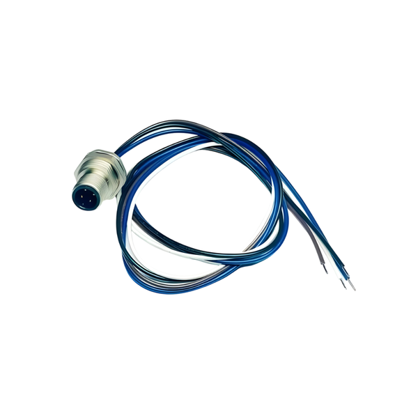 PM12AM4R-WL/9 M12 A Code 4-Pole Male Circular Connector with Flylead IP67