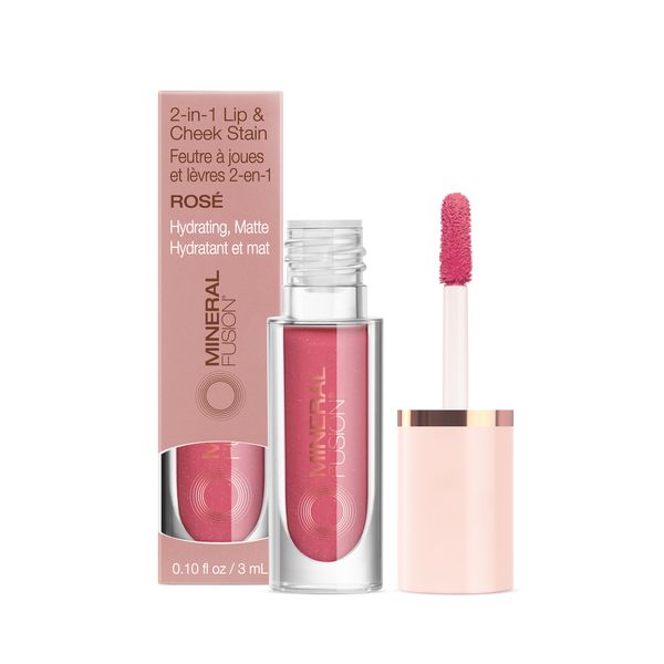 Mineral Fusion 2-in-1 Lip and Cheek Stain -Rose