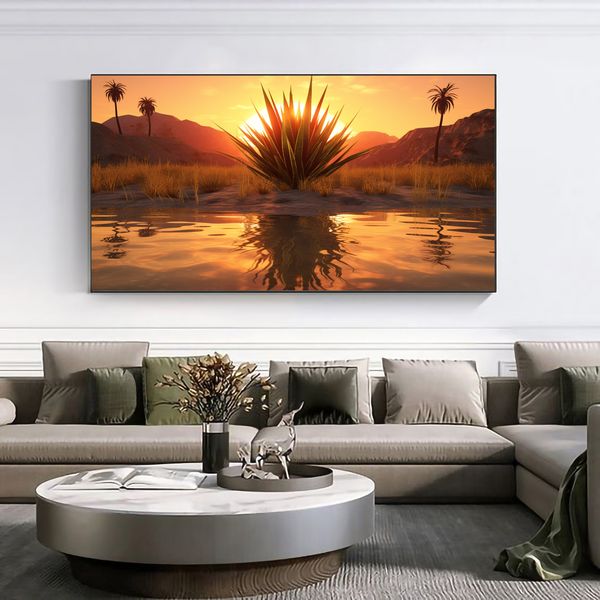 hest measurements: Canvas Wall Art - Aloe Oasis - 0315