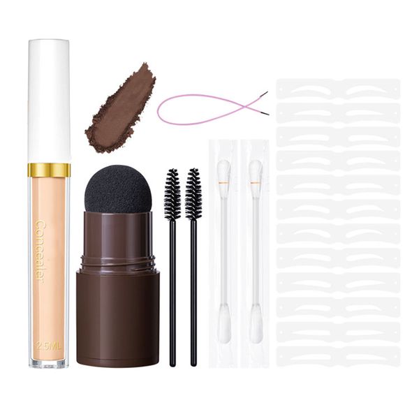 Eyebrow Stamp Shaping Kit One Step Eyebrow Stamps and Eyebrow Molding Set