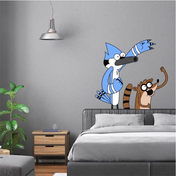 Rigby and Mordecai Celebrating Wall Art - 518 x 498