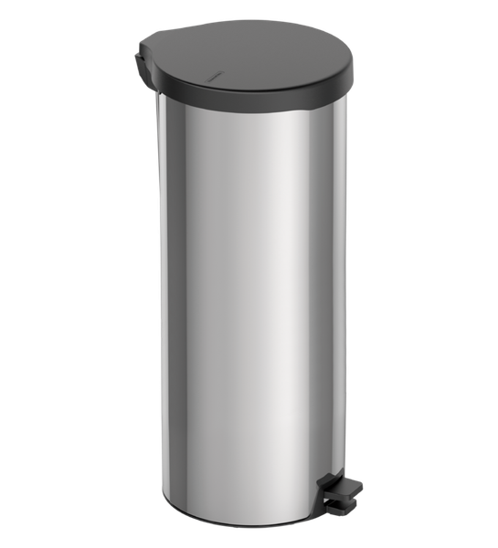Tramontina New stainless steel pedal trash can with Polished Finish, 30 L