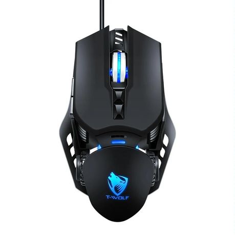 T-WOLF G530 Robocop RGB Wired Gaming Mouse - Ergonomic (Black) Image