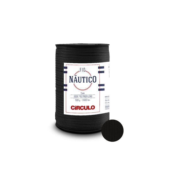 Black Circulo Nautico 100% Polypropylyne Yarn 500g