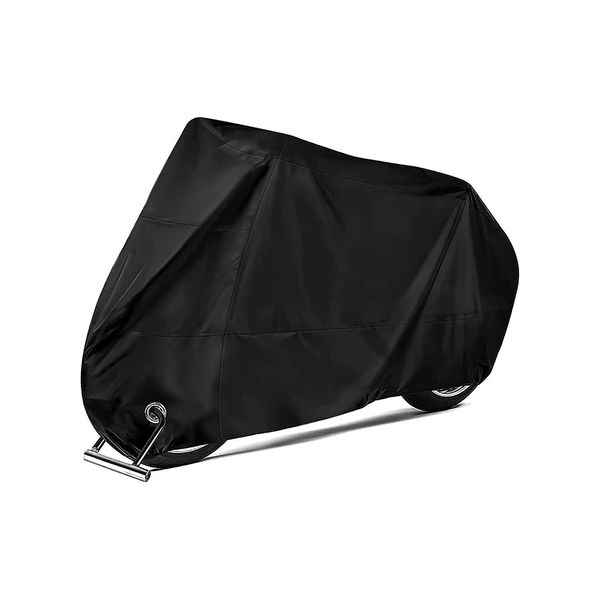 Waterproof Motorcycle Cover, All Weather Outdoor Motorbike Cover with Lock