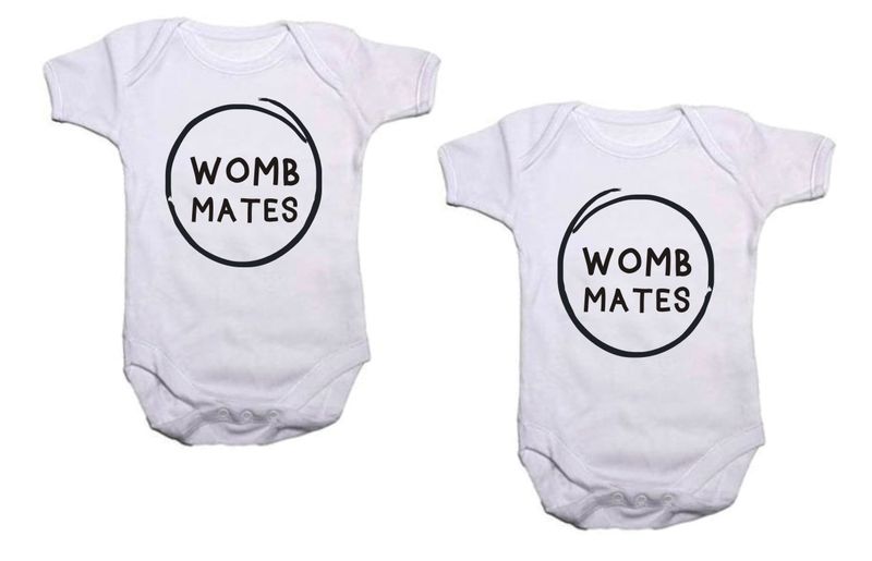 Qtees Africa - Womb mates twin pack baby grows