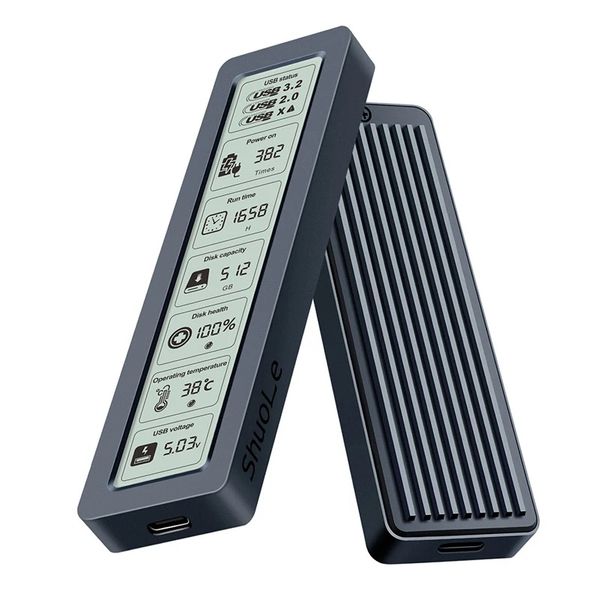 M.2 NGFF SSD Case Smart Display External SATA Protocol Solid State