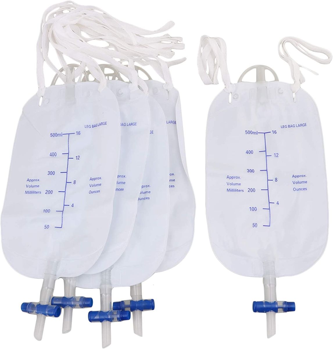 Urinary Incontinence Complete Kit External Catheters Leg Bag 500ml 5 Pack Buy Online In