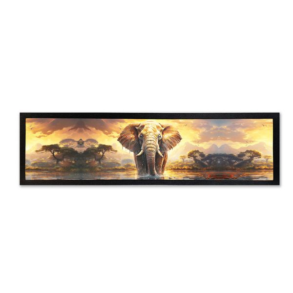 Majestic Elephant Bar Mat
