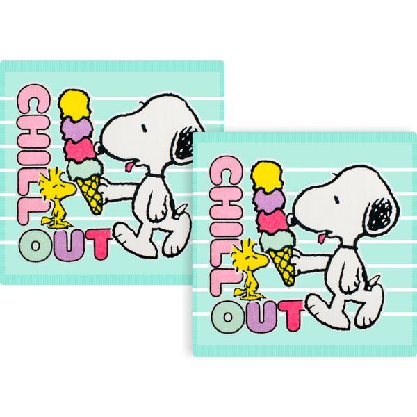 SNOOPY Official Licensed Kids 100% Cotton Face Cloth - 2 PACK