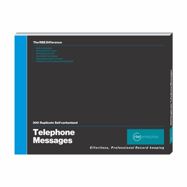 RBE Telephone Message Book 6 to View