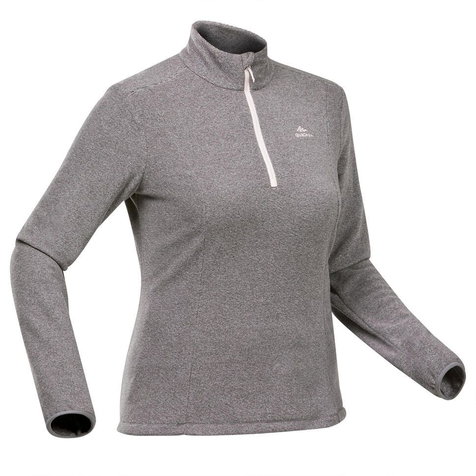 Quechua Women's Essential Hiking Fleece Jacket - Grey
