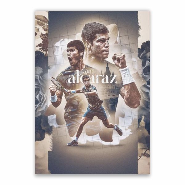 Carlos Alcaraz Collage Poster - A1
