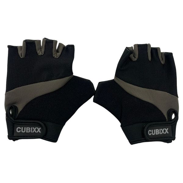 Cubixx Mtb Grey/Black Fingerless Gloves image