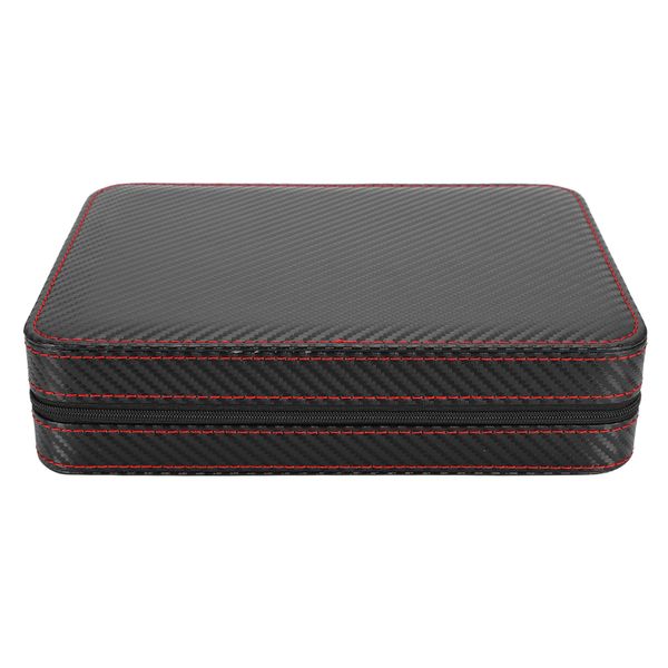 8 - Grid Watch &amp; Jewelry Organizer Case - Storage Display Box