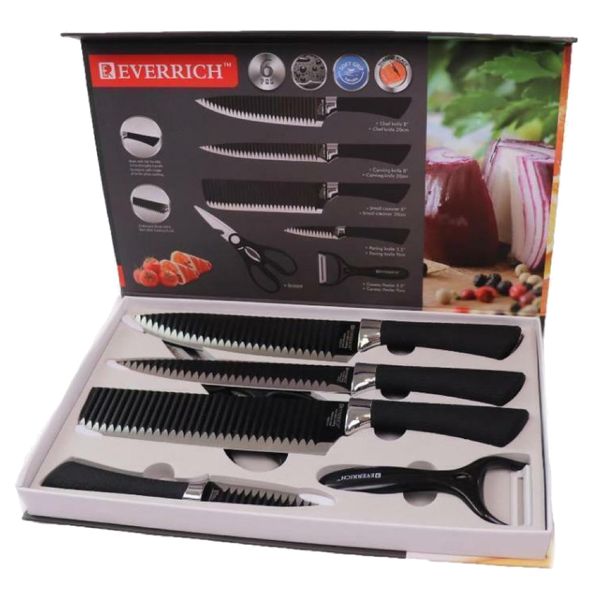 Kitchen Cooking Novelty Professional Chef Quality Knife Set of 7