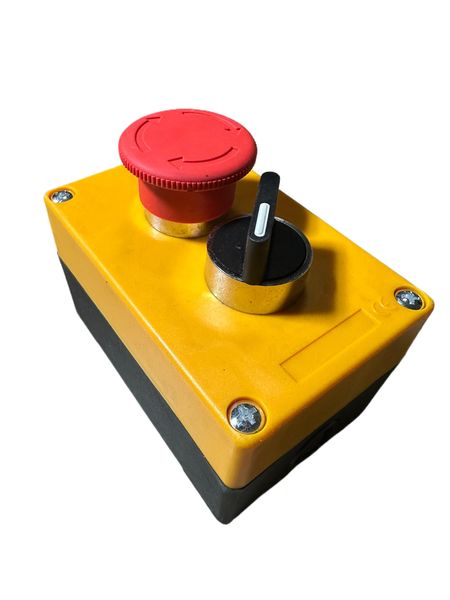 Button Switch Control Box with Emergency Stop