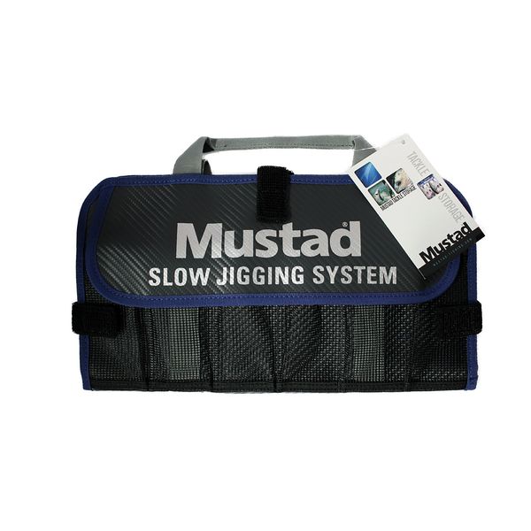 Mustad Fishing Waterproof Dry Jig Pouch Small - Grey Blue Mb021
