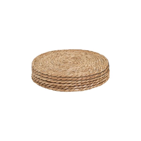 QKTNIUBI Hand-Woven Cattail Insulation Mat