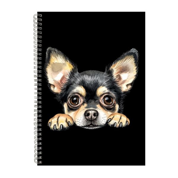 Chihuahua A4 Notebook Spiral Lined Notepad Dog Idea 333