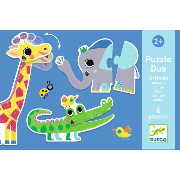 Djeco Duo Puzzle - Articulo Animals