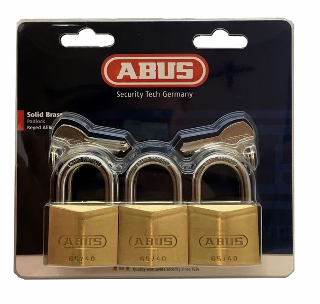 Padlock Abus 40mm 6 Pack KA Blister