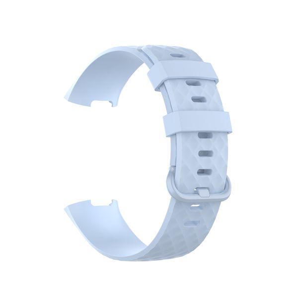 Silicone Strap for Fitbit charge 3/4 (Small Size)-Light Blue