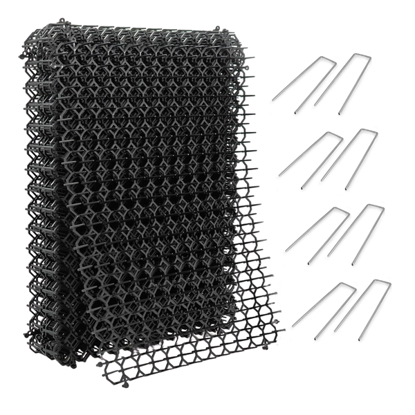Arfast -12 Piece Indoor - Outdoor Cat Scat Mats With Garden Pegs 43x35cm