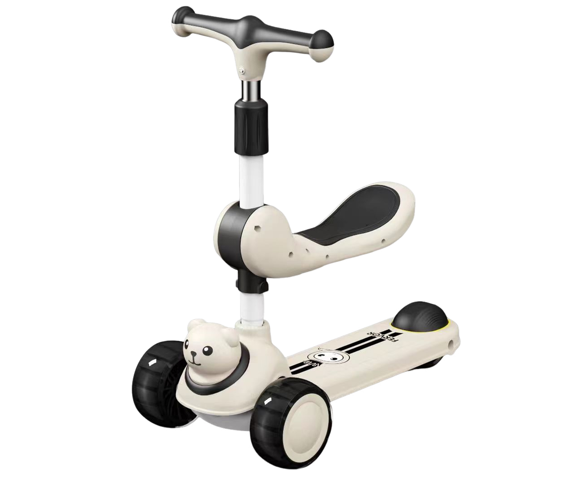 Foldable 3-Wheeled Scooter with Ajustable Seat for Kids 3-10 Years