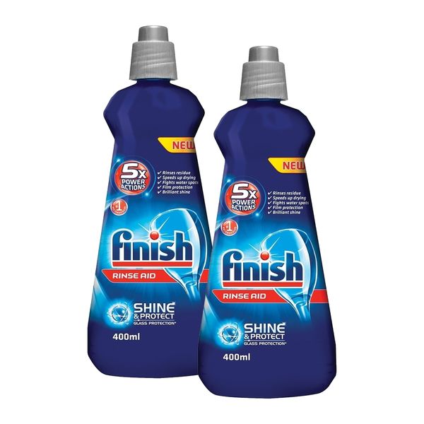 Finish Regular Dishwasher Rinse Aid -(2x 400ml)
