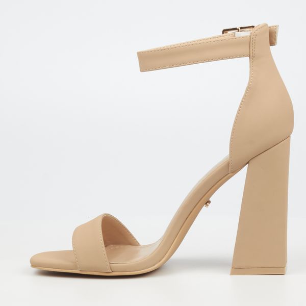 Miss Black Women Nude Nubuck PU Block
