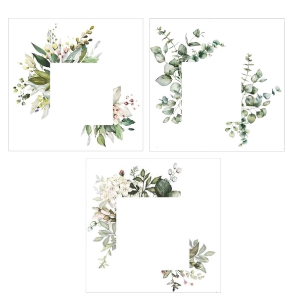 3 Styles Botanical Leaves Light Switch Framing Wall Art Decorative Stickers