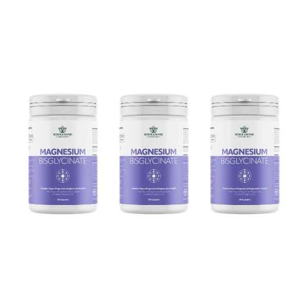 Wholesome Superfoods - Magnesium Bisglycinate (3 Month Value Pack)
