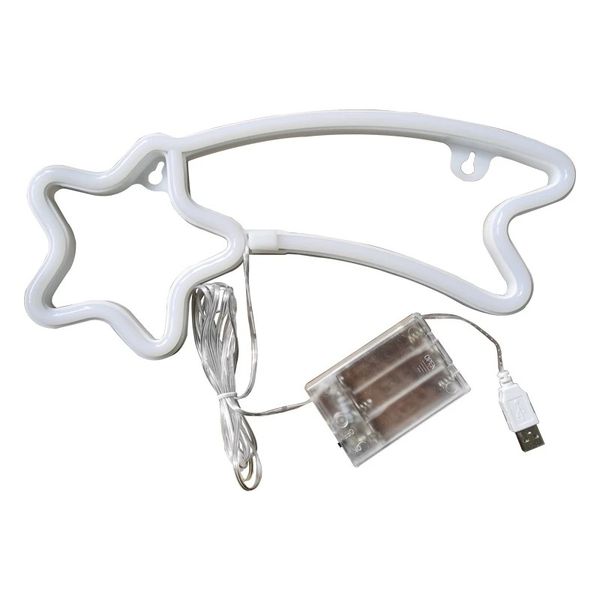 Shooting Star Neon Sign USB And Battery Operated
