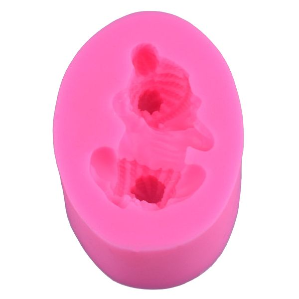 Kitchen Baking Multifunctional Silicone Sleeping Baby Fondant Mould (6cm)